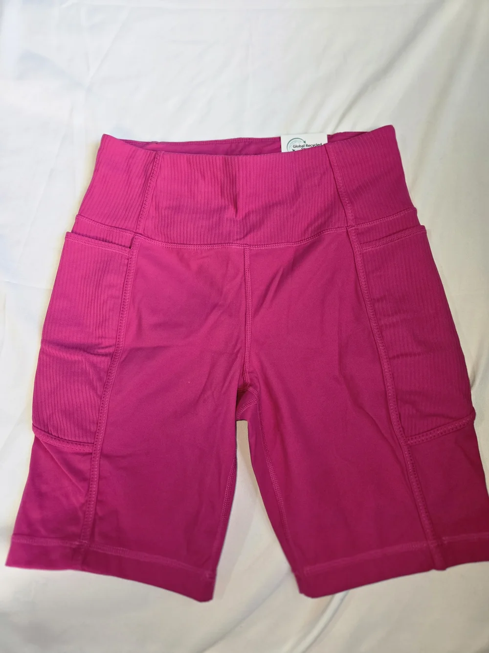 Mondetta Women's Hot Pink Bike Shorts with Side Pockets